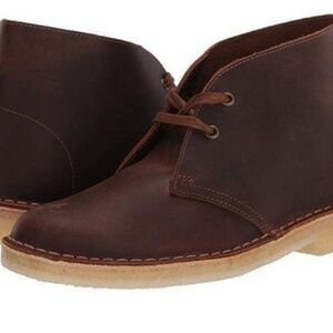 CLARKS ORIGINALS DESERT BOOTS IN BEESWAX LEATHER SIZE 6 EUC